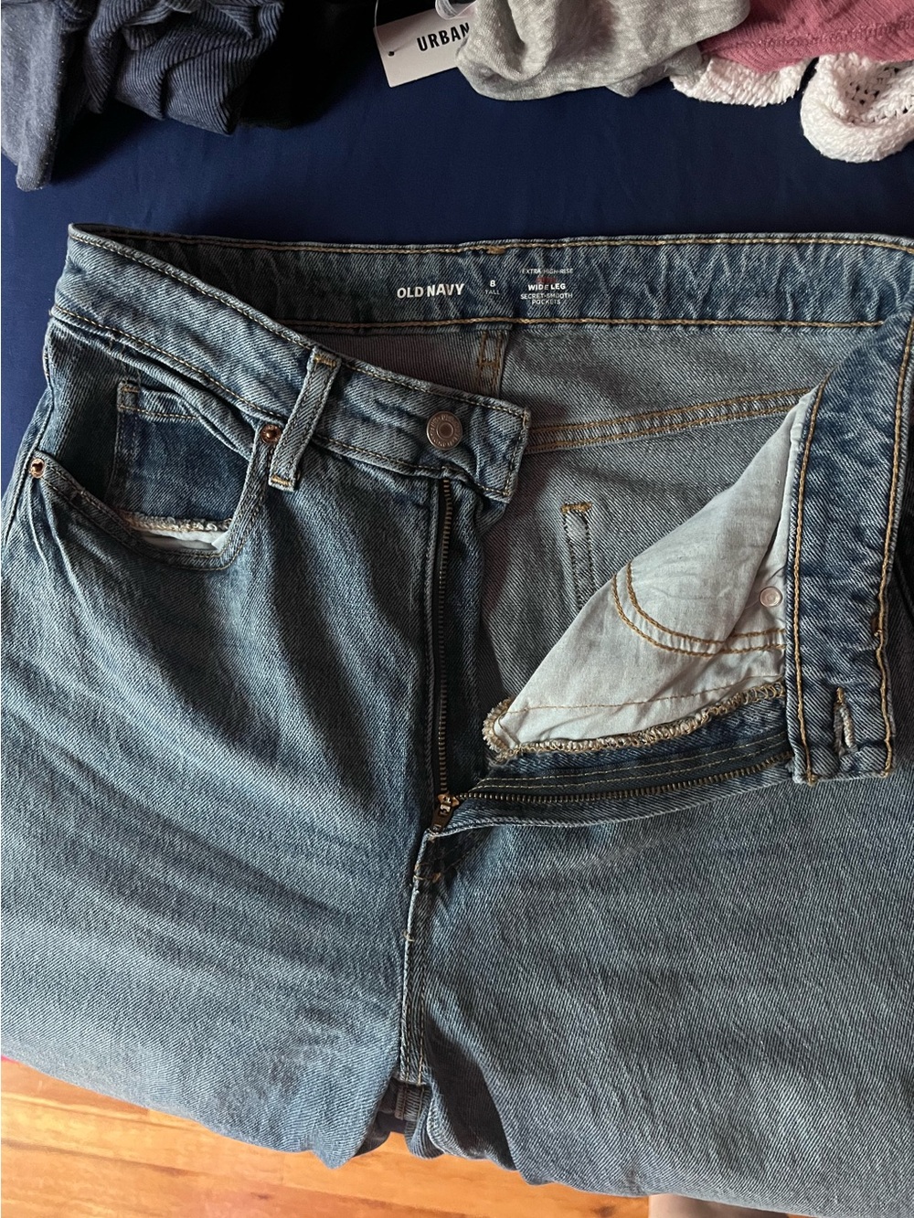 Old Navy Extra high rise Curvy wide leg